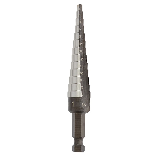 UNIBITA 1/8"-1/2" High Speed Steel Fractional Step Drill Bit #1