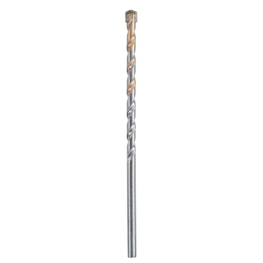 IRWIN 10501813 masonry drill bit with silver shaft and carbide tip, front view on white background.