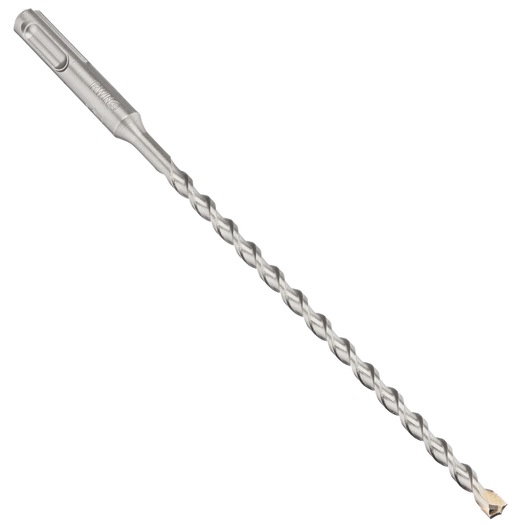 IRWIN 10501956 silver SDS masonry drill bit with spiral fluting, angled view, white background.