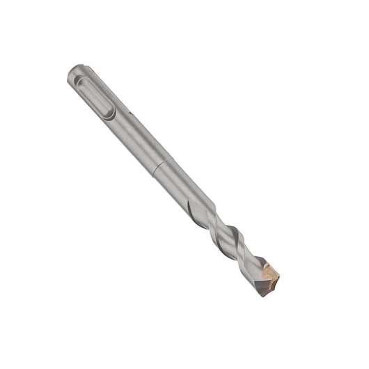Photo of IRWIN 10501978 rotary hammer drill bit, silver metal finish, angled on white background.