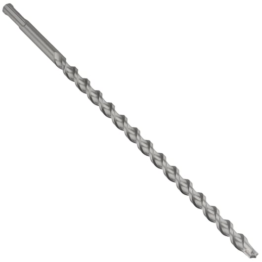 IRWIN SDS-Plus masonry drill bit with spiral flute, silver finish, side angle, 10501995.