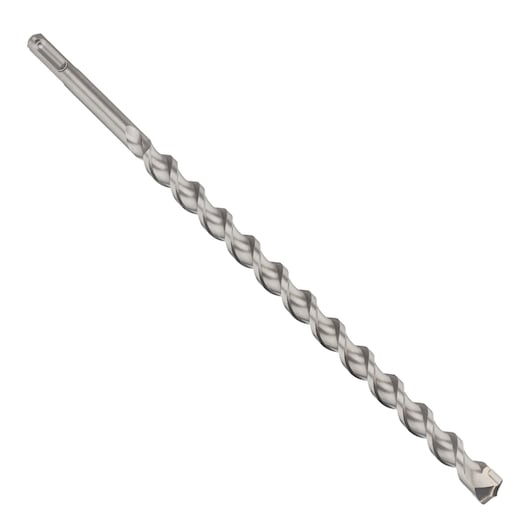 IRWIN SDS-Plus masonry drill bit, SKU 10502008, silver, spiral flute, front angle on white background.