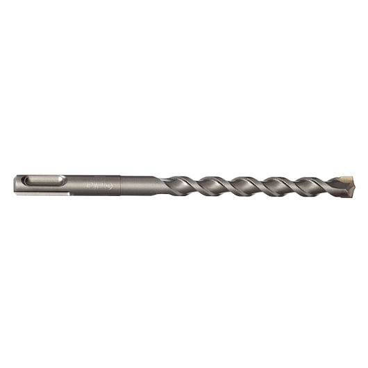 IRWIN 10502069 masonry drill bit, silver color, spiral design, straight-on angle on white background.