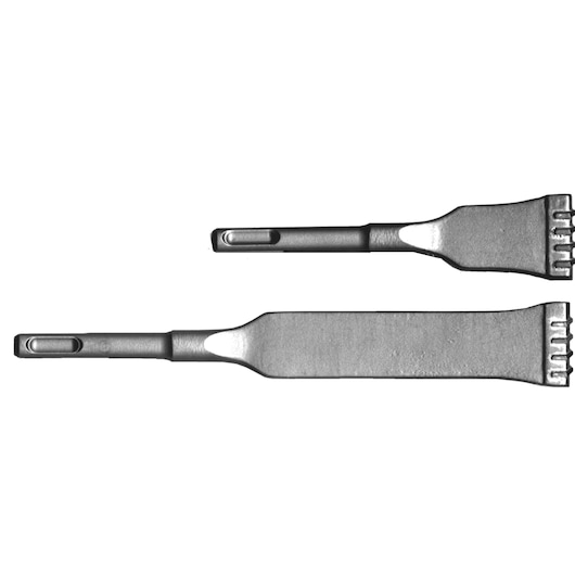 IRWIN 10502200 chisel set, silver steel, flat blade, top angle, white background.