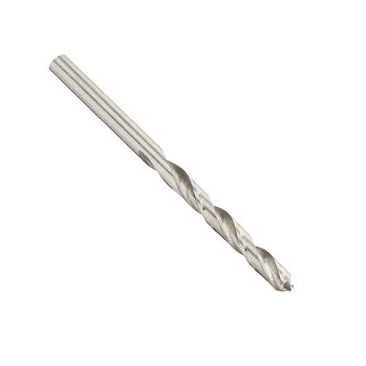 IRWIN drill bit silver-tone, spiral flute, side angle, SKU 10502389