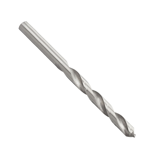 IRWIN metal drill bit SKU 10502393, silver finish, side angle, plain white background.