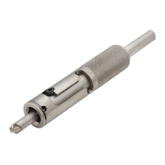 Photo of IRWIN 10507937 hollow punch tool with textured grip, angled on white background.
