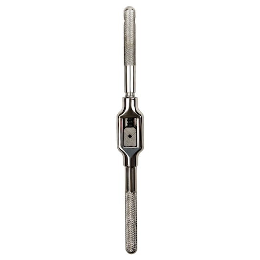 IRWIN 12088 tap wrench, straight handle, metal finish, front angle on white background.