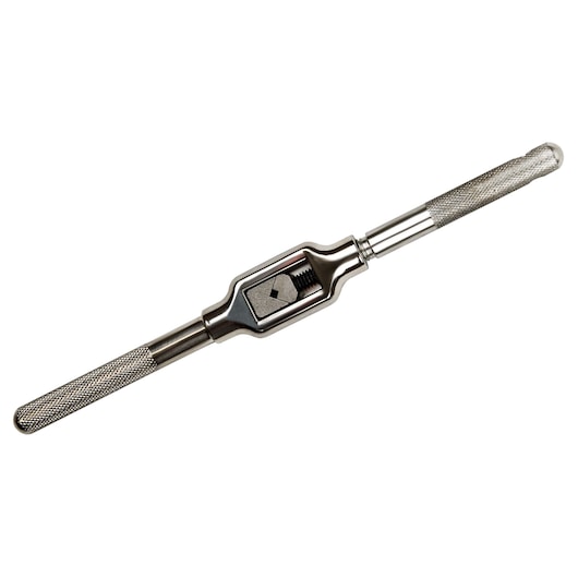 IRWIN 12088 tap wrench with knurled handles, silver finish, photography on white background, hand tool.