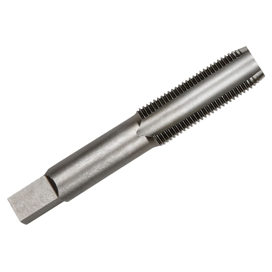 IRWIN 1460 metal threading tap tool, silver color, side angle on white background.