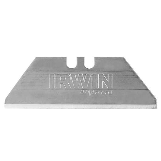 IRWIN utility knife blade SKU 1764981, silver, photography, front angle on white background.