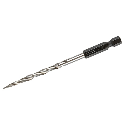 Photo of IRWIN 1882788 spiral screw extractor bit with hex shank, product on white background.