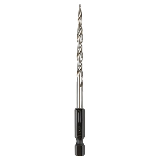 Photo of IRWIN 1882788 drill bit with black hex shank, straight-on angle, on white background.