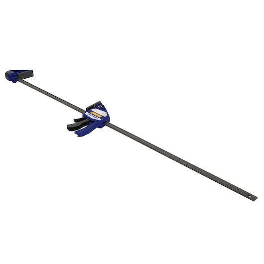 IRWIN bar clamp 1964716, blue and black, photography of product angled on white background