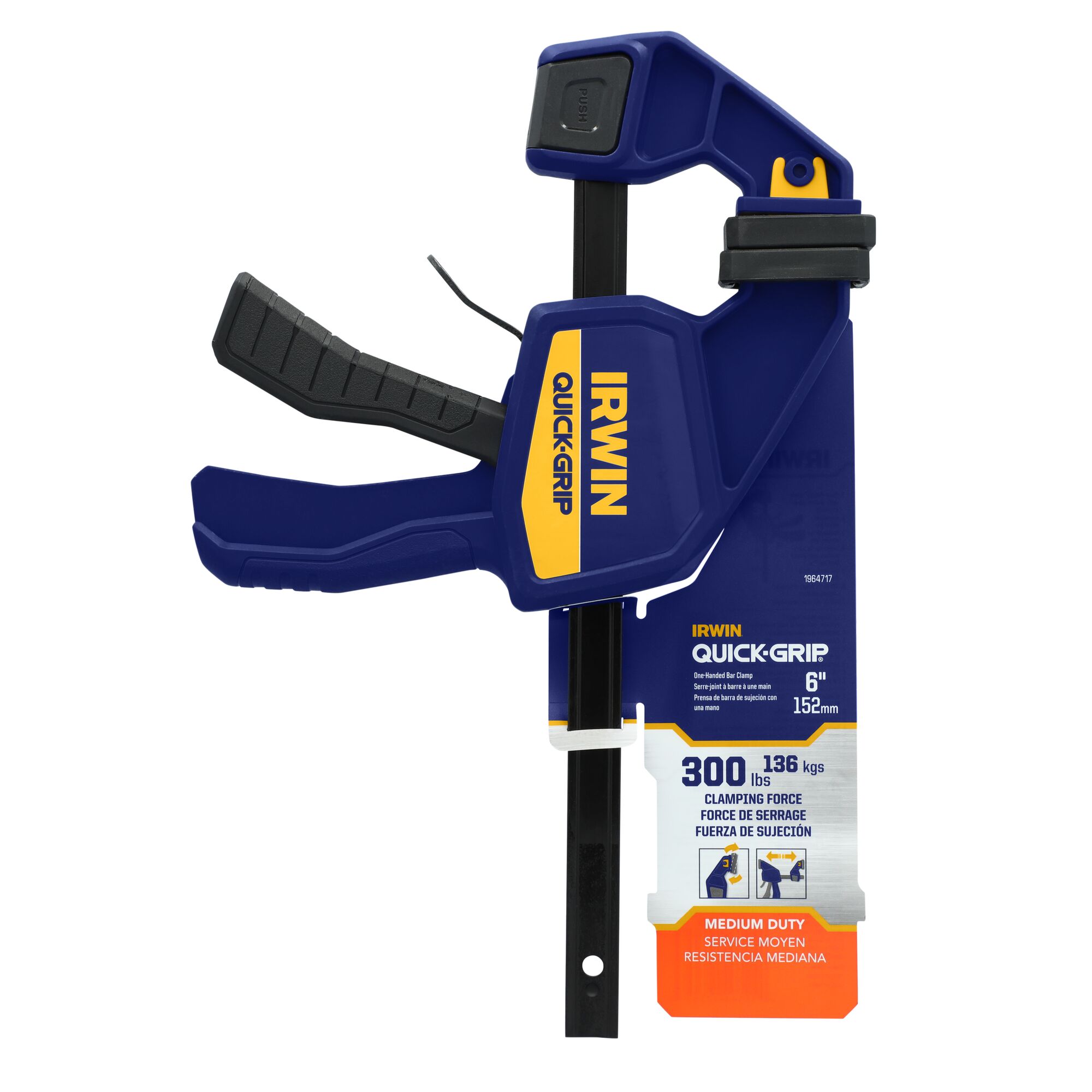 QUICK-GRIP® MEDIUM-DUTY ONE-HANDED Bar Clamps | IRWIN