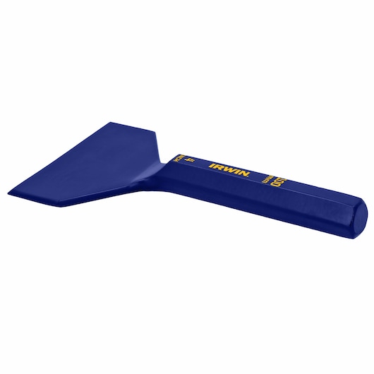 IRWIN 1992683 blue floor scraper tool, angled view on white background.