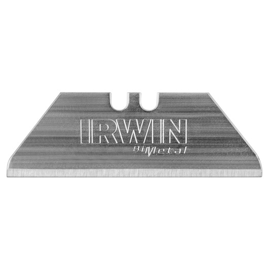 IRWIN utility blade 2088100, silver bi-metal construction, straight-on angle, white background.