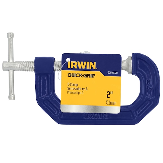 IRWIN® QUICK-GRIP® C Clamp with packaging tag