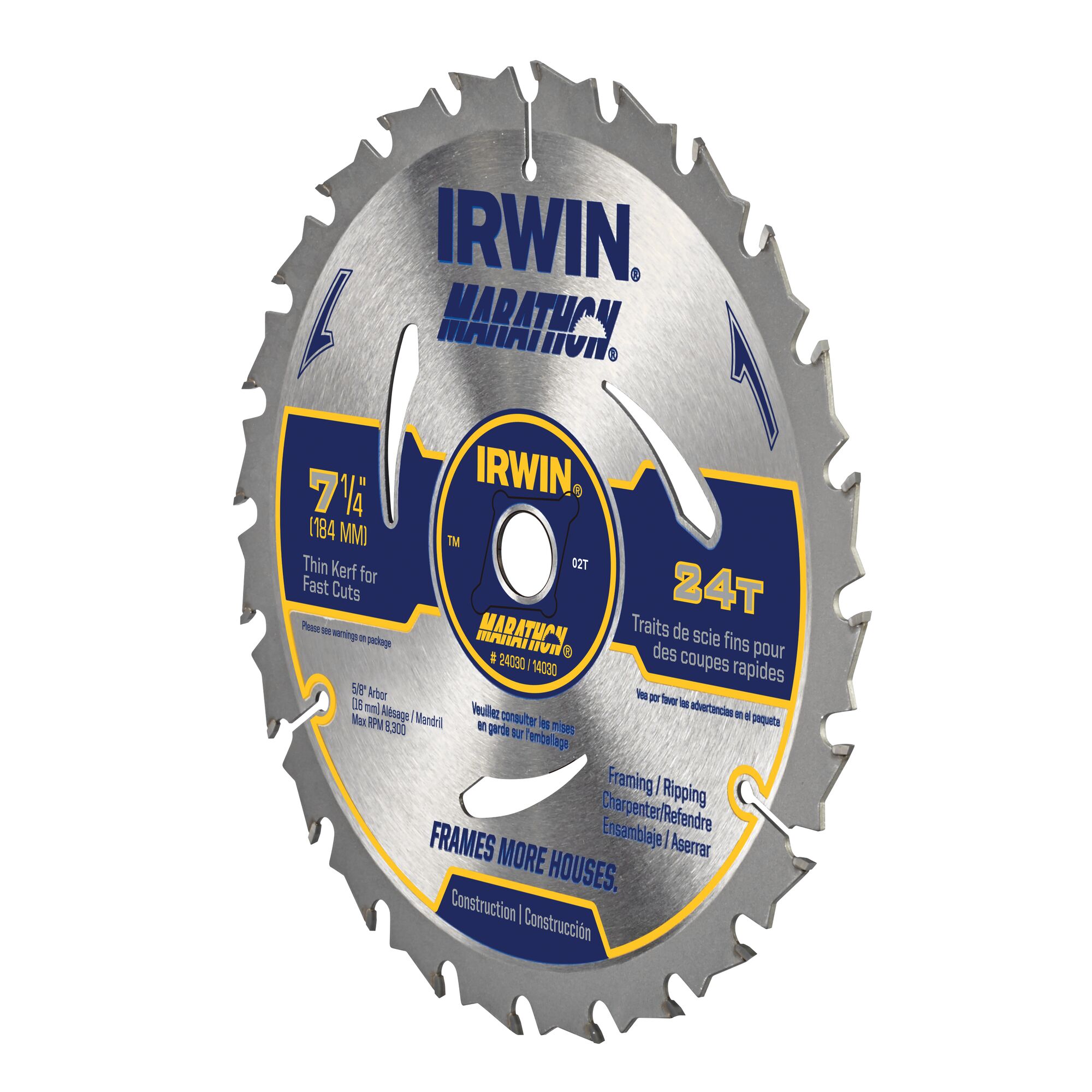 Irwin Marathon 7 1 4 24 Tooth Circular Saw Blade IRWIN