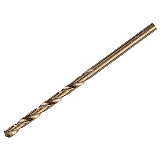 IRWIN 3016009 metal drill bit, straight angle, silver color, white background.