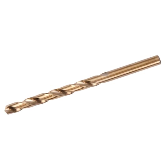 IRWIN gold metal drill bit, SKU 3016017, straight-on angle, spiral flute design.