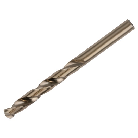 IRWIN 3016128 metal drill bit, silver finish, side angle on white background.