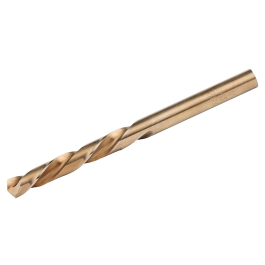 IRWIN 30516 gold metal twist drill bit, product photography on white background.