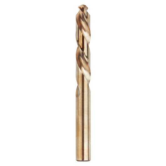 IRWIN 30530 metal drill bit, straight flute design, gold finish, front angle, white background