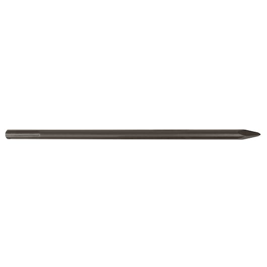 IRWIN 332001 pointed chisel bit, steel, side angle, shown on white background.