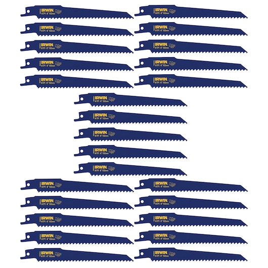 Nail Embedded Wood Cutting Reciprocating Blades