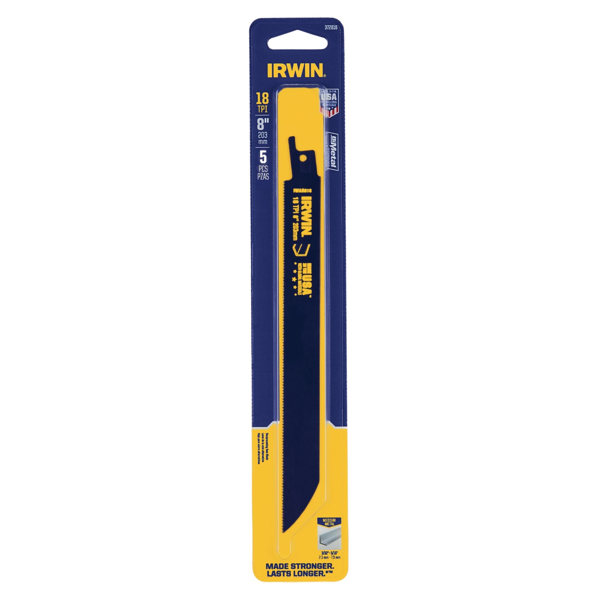 Metal Cutting Reciprocating Bi-Metal Blades | IRWIN