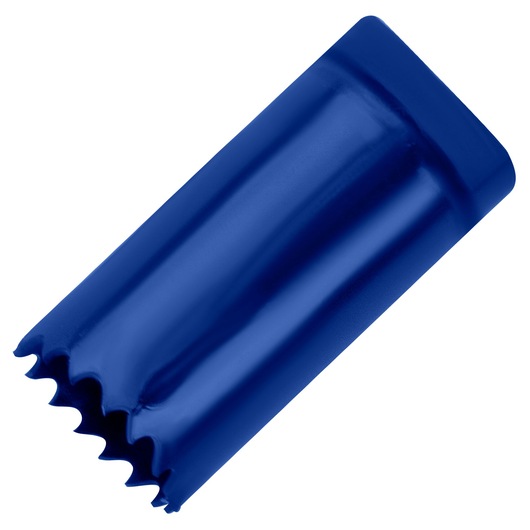 IRWIN blue pipe reamer with serrated edge, SKU 373130BX, side angle, on white background.