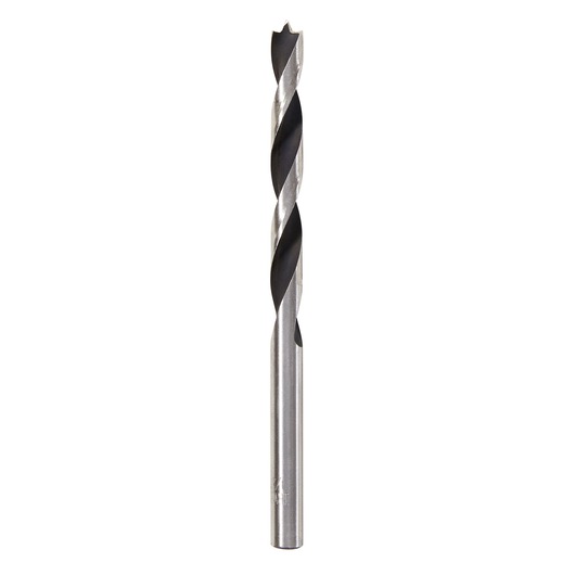 Photo of IRWIN 49614 drill bit, silver and black, upright on white background.