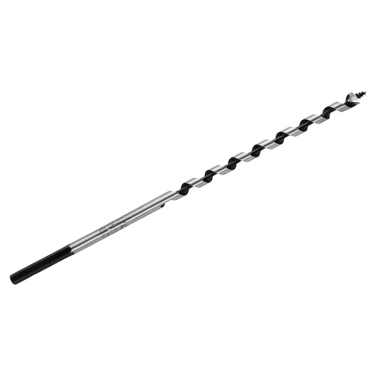 IRWIN auger drill bit, SKU 49904, metal spiral design, side angle on white background.