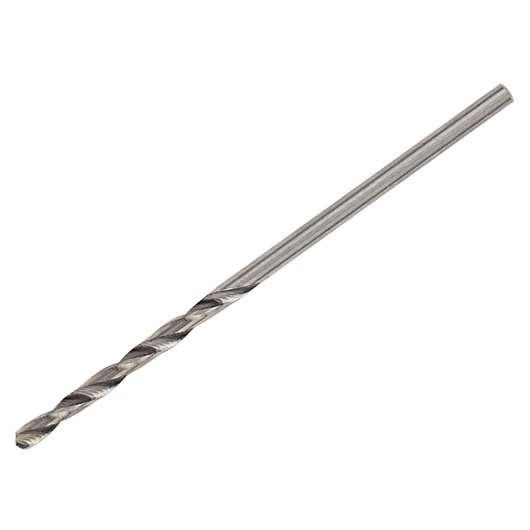 IRWIN drill bit 60505, silver metal, straight angle, photography on white background.