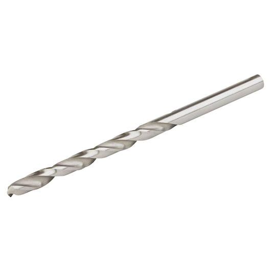 Photo of IRWIN 60512 metal drill bit on white background, showing spiral fluted design and cylindrical shank.