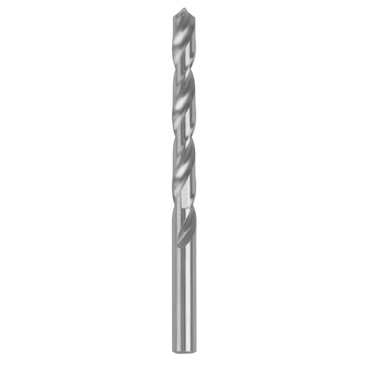 IRWIN metal drill bit SKU 60521, silver, single vertical front view on white background.