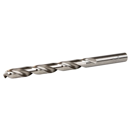 IRWIN SKU 60522 metal twist drill bit, side view on white background.