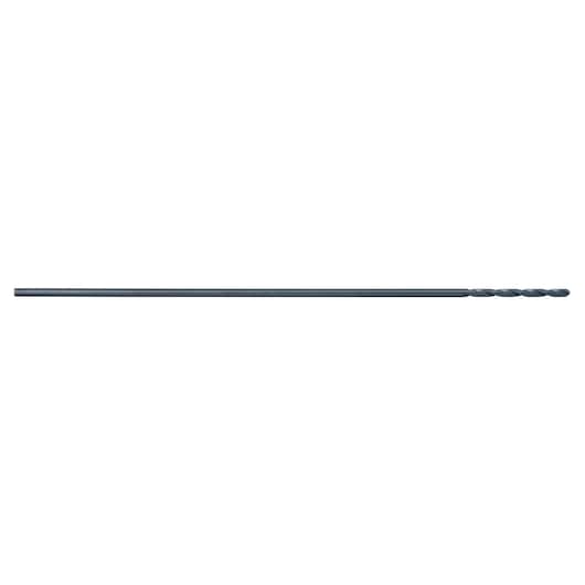 IRWIN 62112ZR long steel drill bit, side angle on white background, slim and straight design.