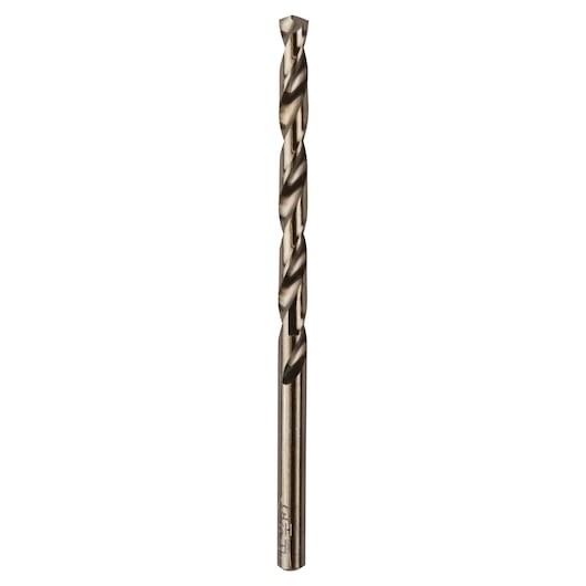 IRWIN 63112ZR metal twist drill bit, straight-on angle, silver finish, on white background.