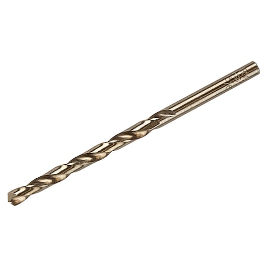 IRWIN drill bit SKU 63113ZR, metallic finish, spiral flute, side angle, on white background.