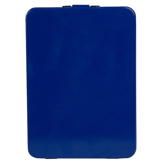 IRWIN 63221 blue rectangular hard case, front view, plain surface, white background.