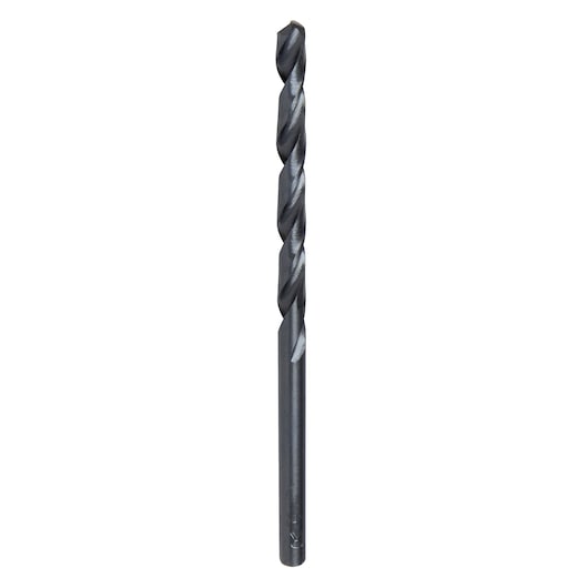 IRWIN drill bit SKU 63508, straight shank, black finish, product photography, front angle.