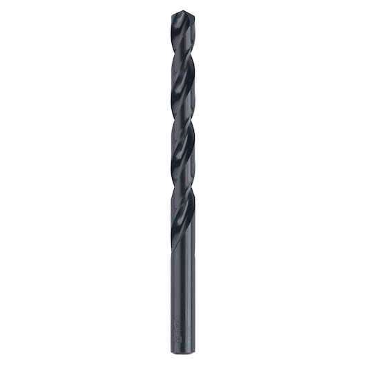 Photo of IRWIN drill bit 63524ZR, black metal, straight shank, front angle on white background.