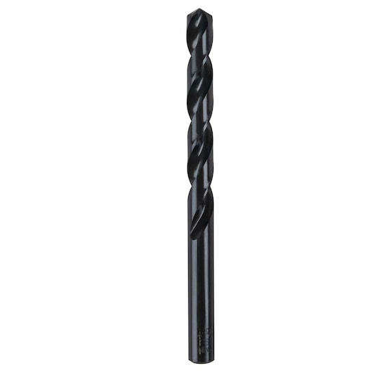 IRWIN drill bit SKU 63526ZR, black metal, straight angle, product photography on white background.