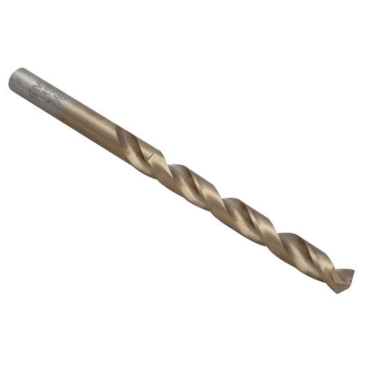 IRWIN 63915 gold twist drill bit, angled view on white background.