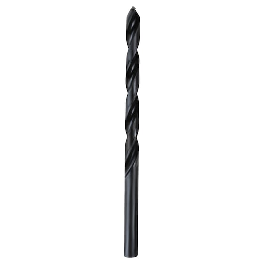 IRWIN black twist drill bit, SKU 67515, side angle on white background.