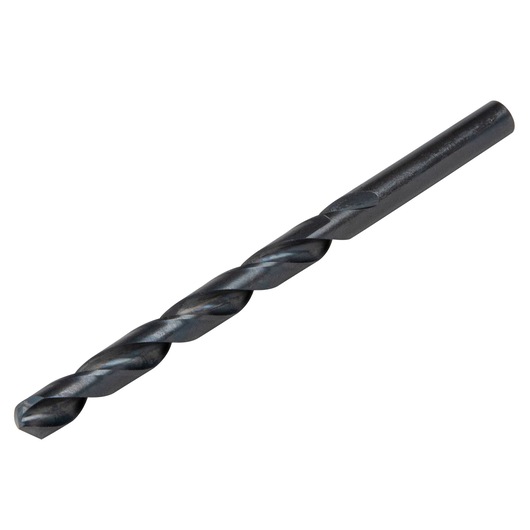 IRWIN 67517 black metal twist drill bit, side angle, photography product image.