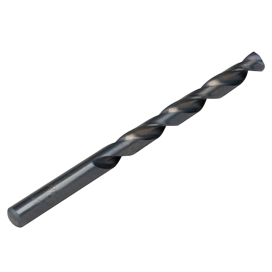 IRWIN 67519 metal drill bit, black, photographed at an angle on a white background.