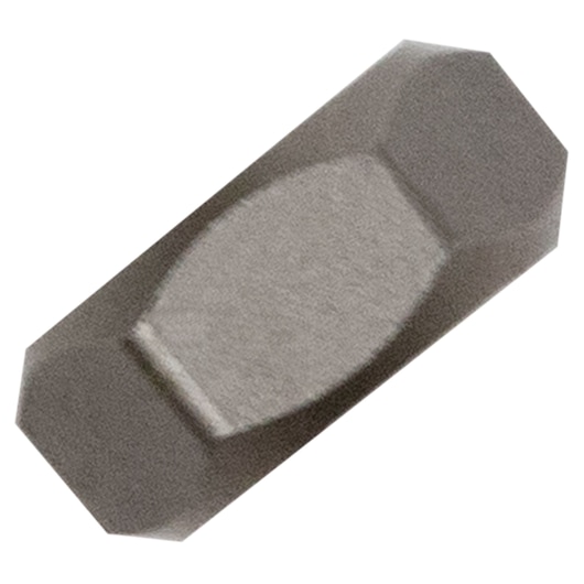 IRWIN 7229 rectangular gray replacement part on white background, top view, for hand tool, showing beveled edges.